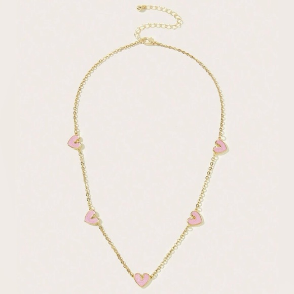 “Heartbroken” Heartsick Heartsore Broken Pink Heart Anti-Valentine’s Necklace - Picture 4 of 6